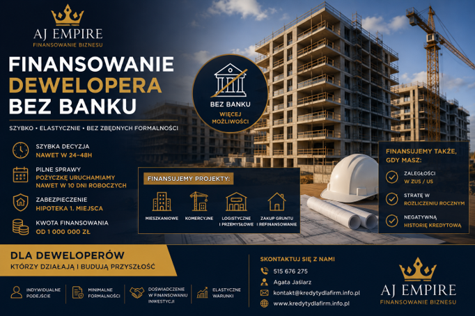 Finansowanie dewelopera bez&nbsp;banku – jak pozyskać kapitał na&nbsp;inwestycję w&nbsp;2026 roku?